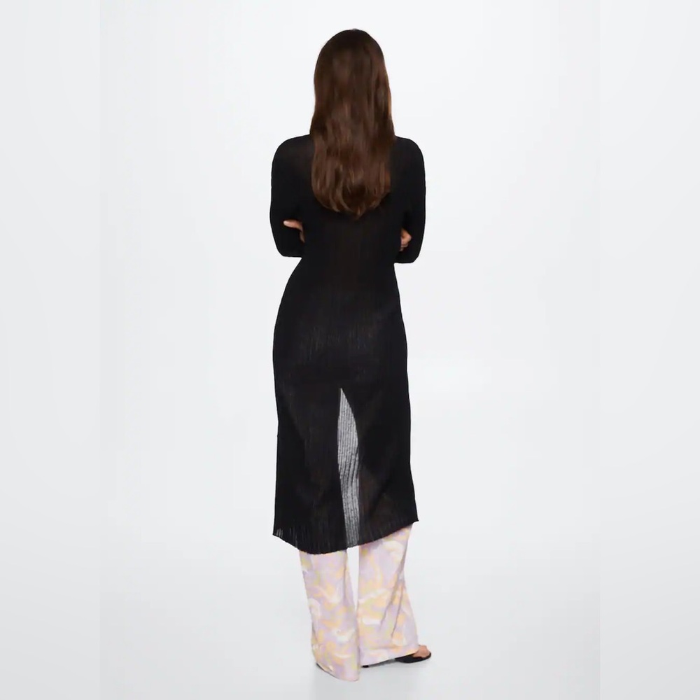 Mango Ribbed Long Cardigan - Picture 2 of 7